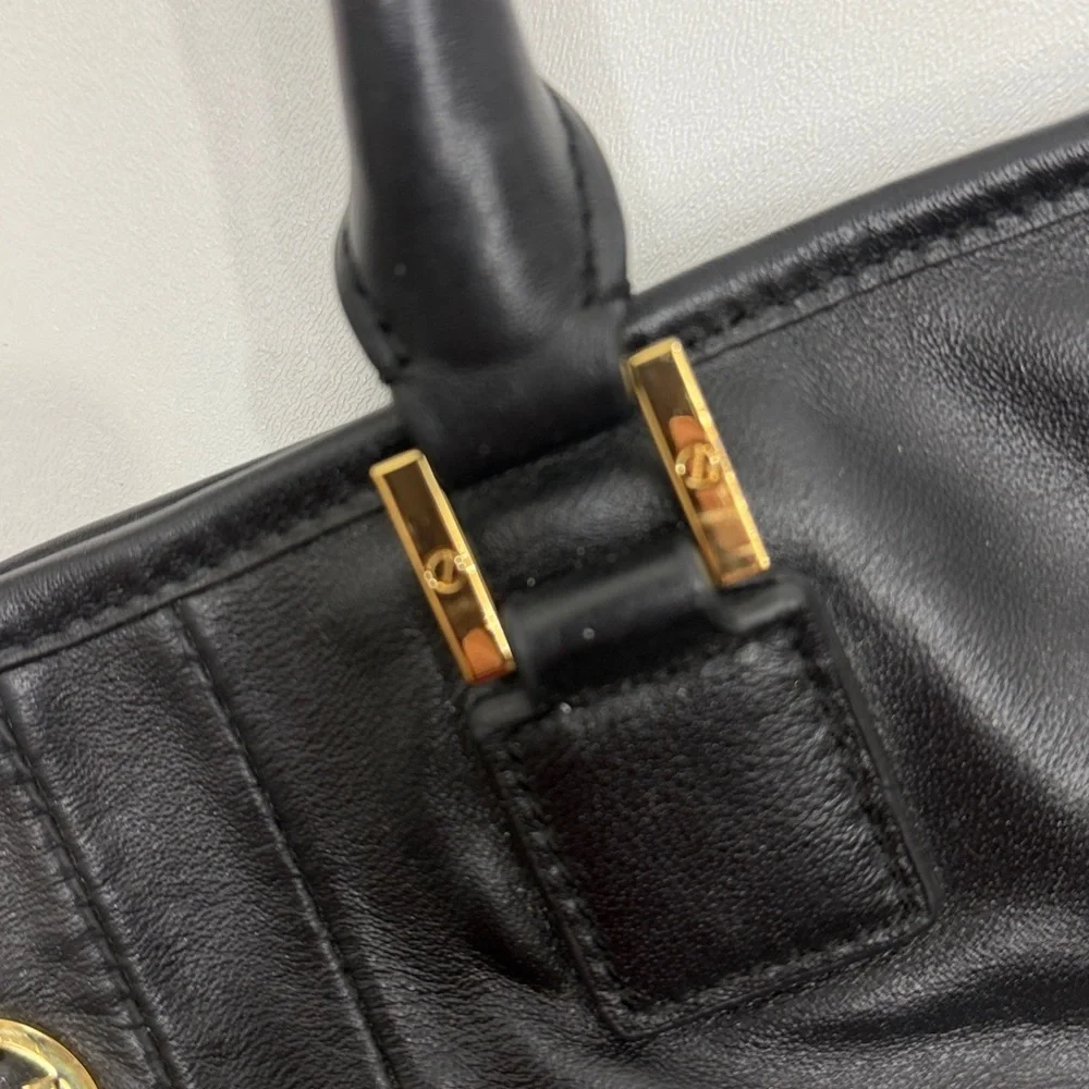 Tory Burch Verona Tote black leather Office bag.